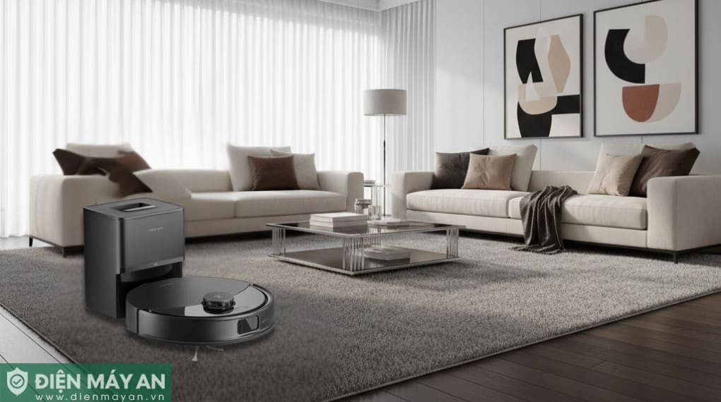 Robot hút bụi lau nhà Roborock Q10PF (Plus) - Đen